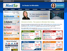 Tablet Screenshot of hostso.com